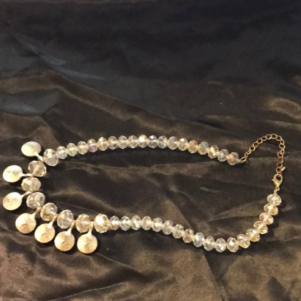Vintage Clear rhinestones necklace